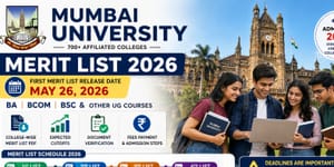 Mumbai University Merit List 2026