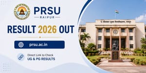 Pt Ravishankar Shukla University Raipur Result 2026 Out at prsu.ac.in: Direct Link to Check UG & PG Results