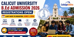 Calicut University BEd Admission 2026