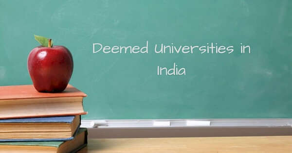 List of Deemed Universities in India Location Specialisations