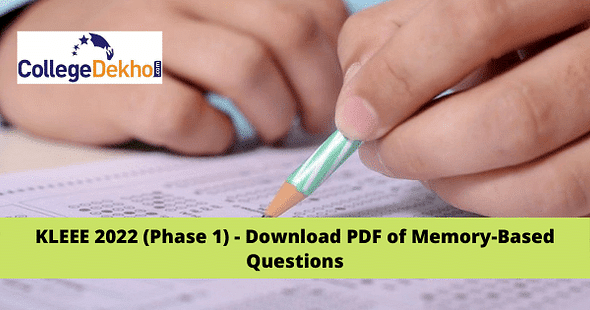 KLEEE 2022  (Phase 1) - Download PDF of Memory-Based Questions
