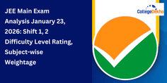 JEE Main Exam Analysis January 23, 2026: Shift 1, 2 Difficulty Level Rating, Subject-wise Weightage