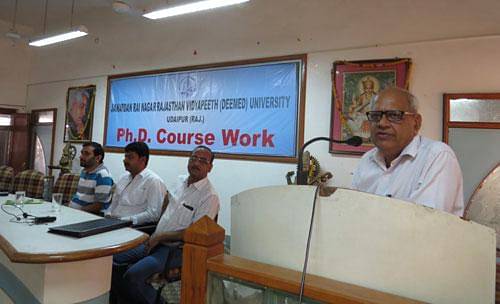 3rd Day Ph.D course work conducted at JRNU - Udaipur