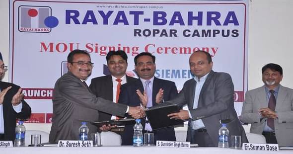 Rayat-Bahra Ropar Campus Signs MoU with Siemens & Polaris Softech