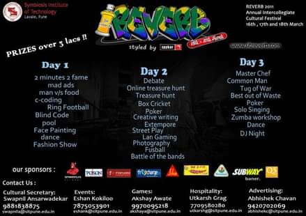 Report on SIT Pune's ReVERB 2016