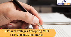 MHT CET B.Pharm Colleges Accepting 50,000 - 75,000 Ranks