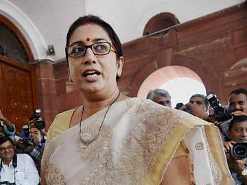 Smriti Irani Expresses her Views in the Budget Session