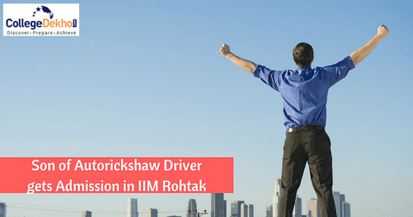 Son of Autorickshaw Driver Secures Seat in IIM Rohtak after Clearing CAT Exam