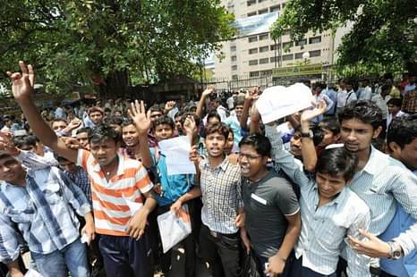 Students Unhappy of Class 12th Result; Protest in Front of Board Office