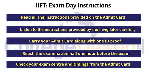 IIFT Exam Day Tips