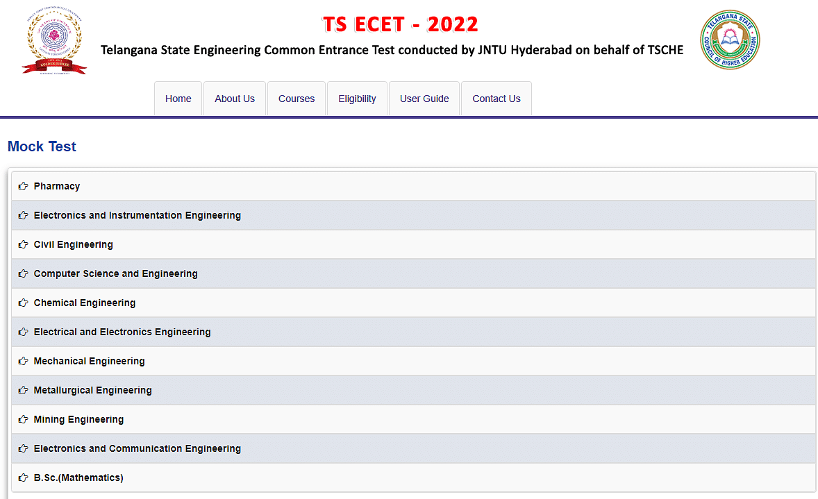 TS ECET mock test 2022