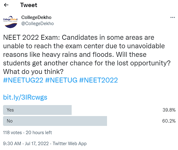 NEET 2022 Twitter Reactions