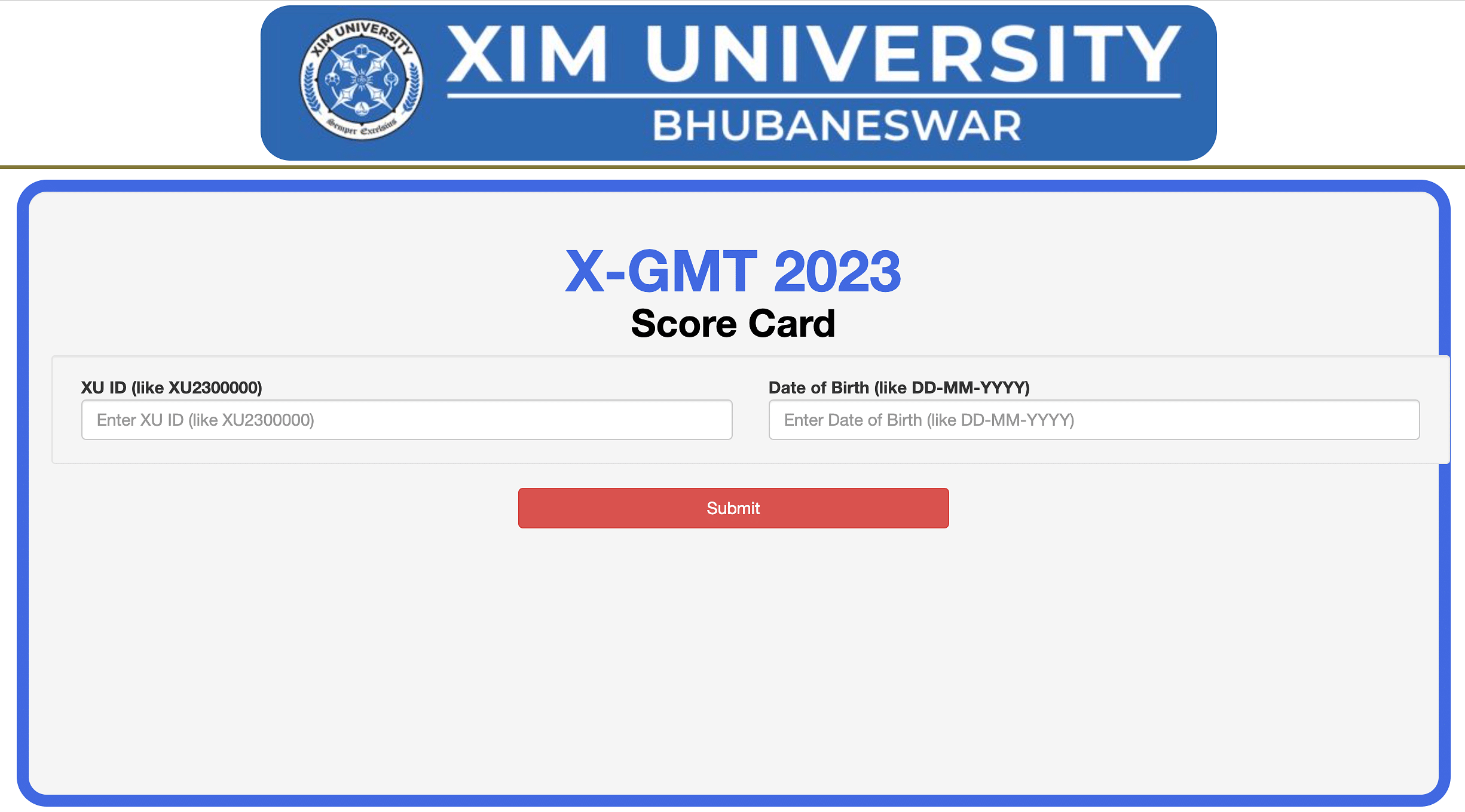 XGMT Result 2023