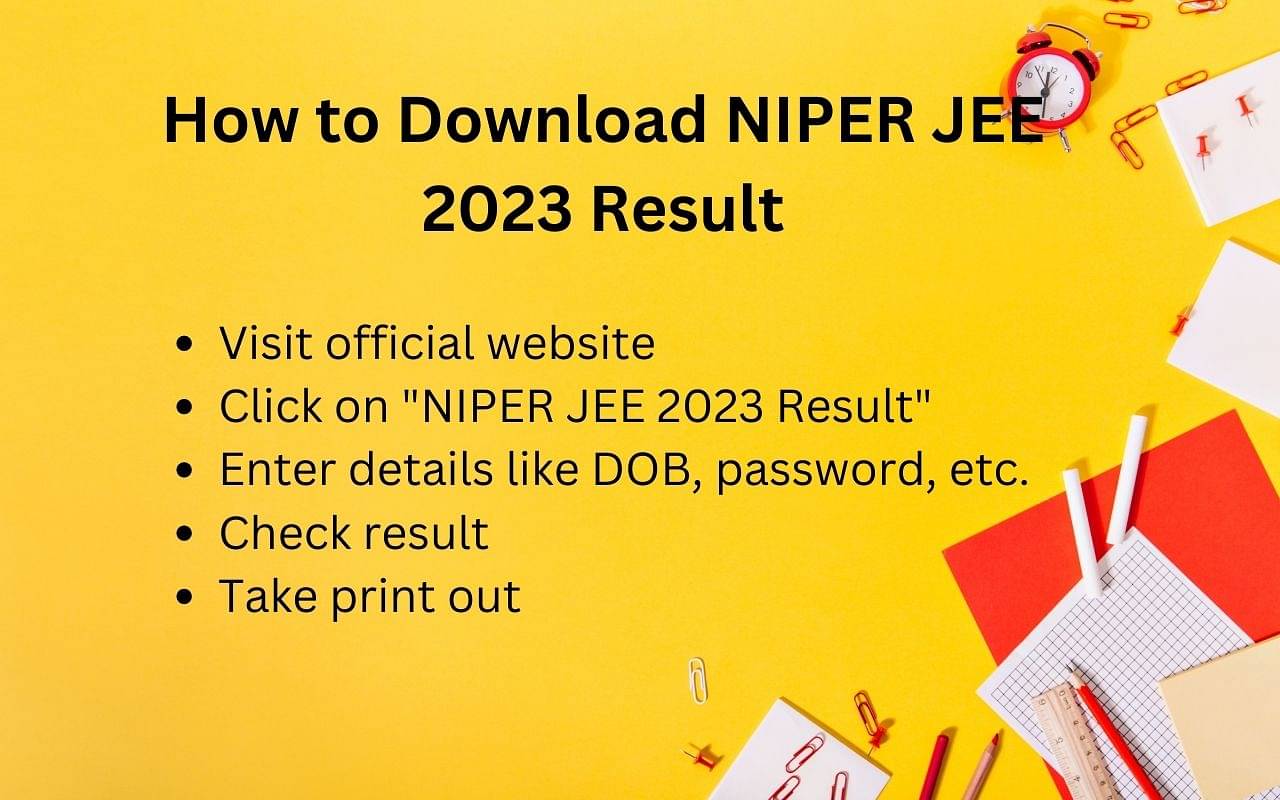 How To Download NIPER JEE 2023 Score Card