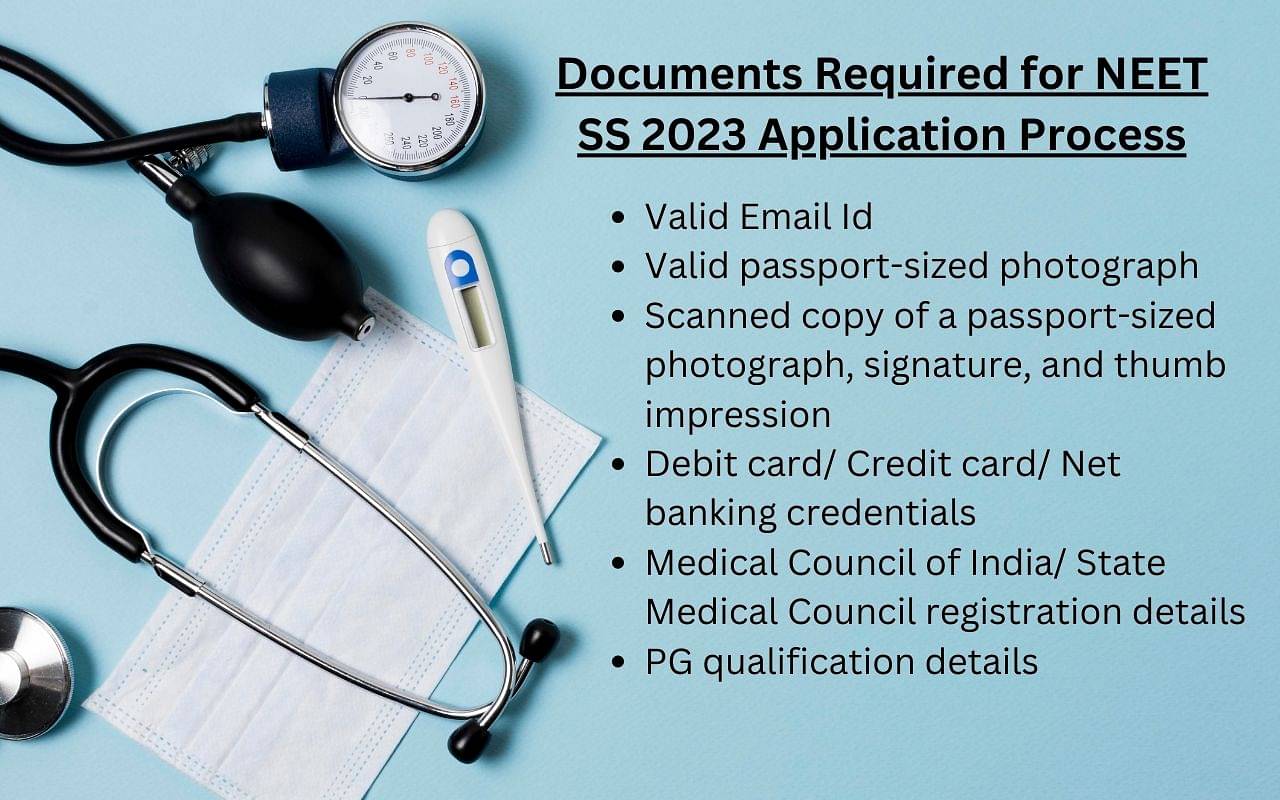 Documents Essential for NEET SS 2023 Registration