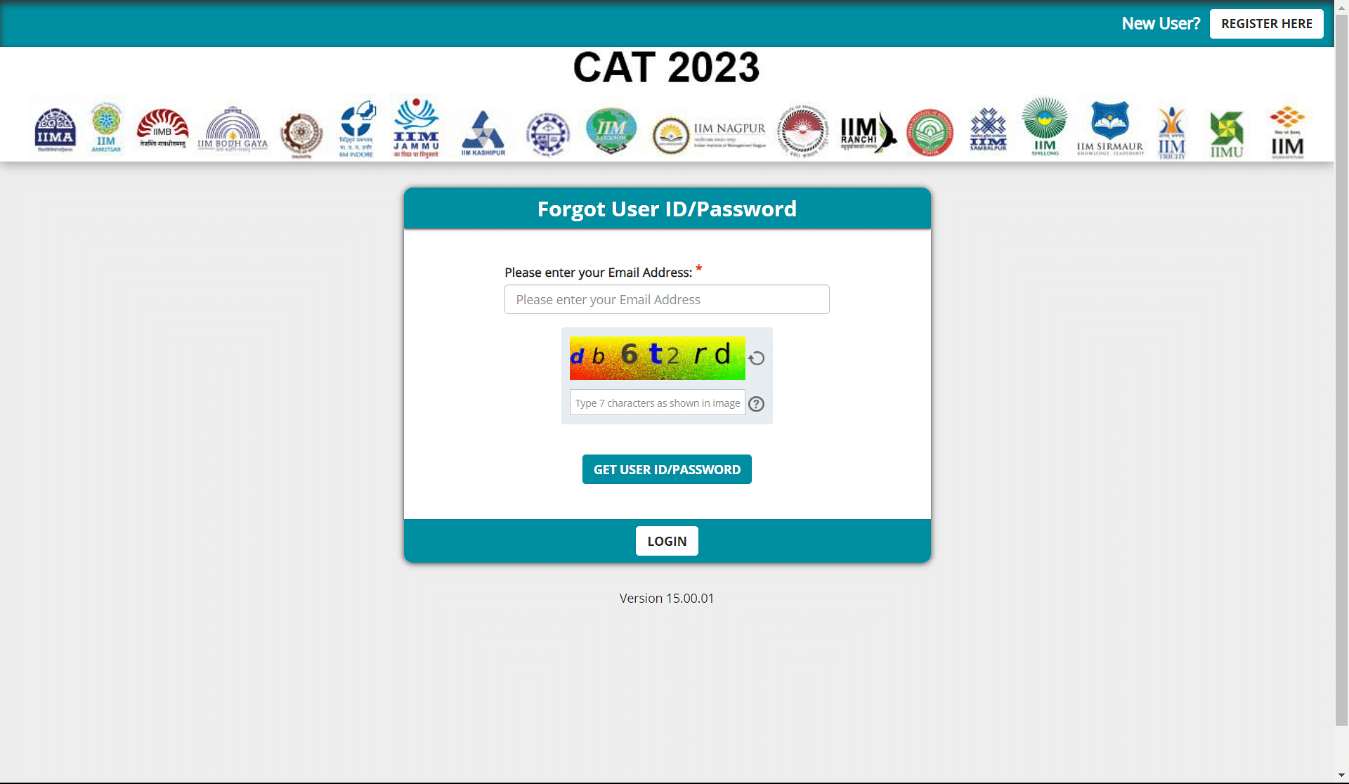 CAT Login 2023 Forgot Password