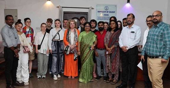 Students from the UK visit Calicut University