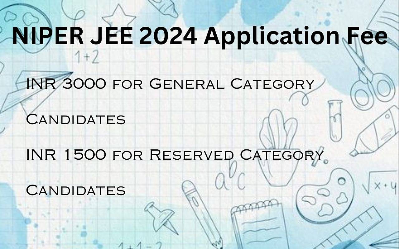 NIPER JEE 2024 Registration Fee