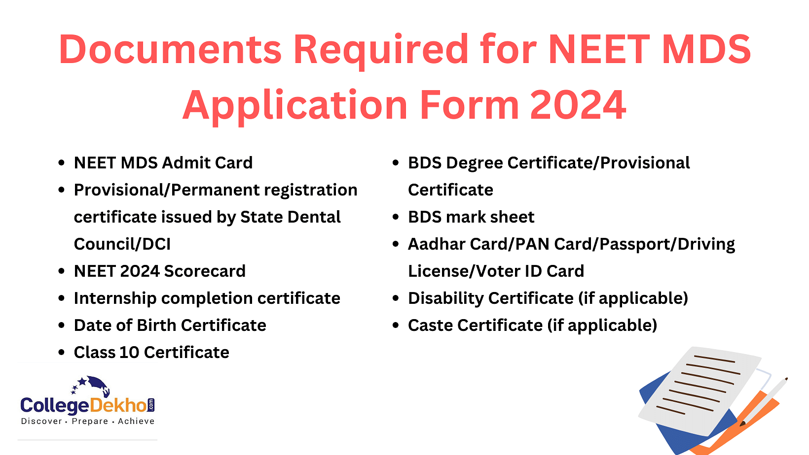 NEET MDS Application Form 2024 Dates, Fee, Apply Online, Documents