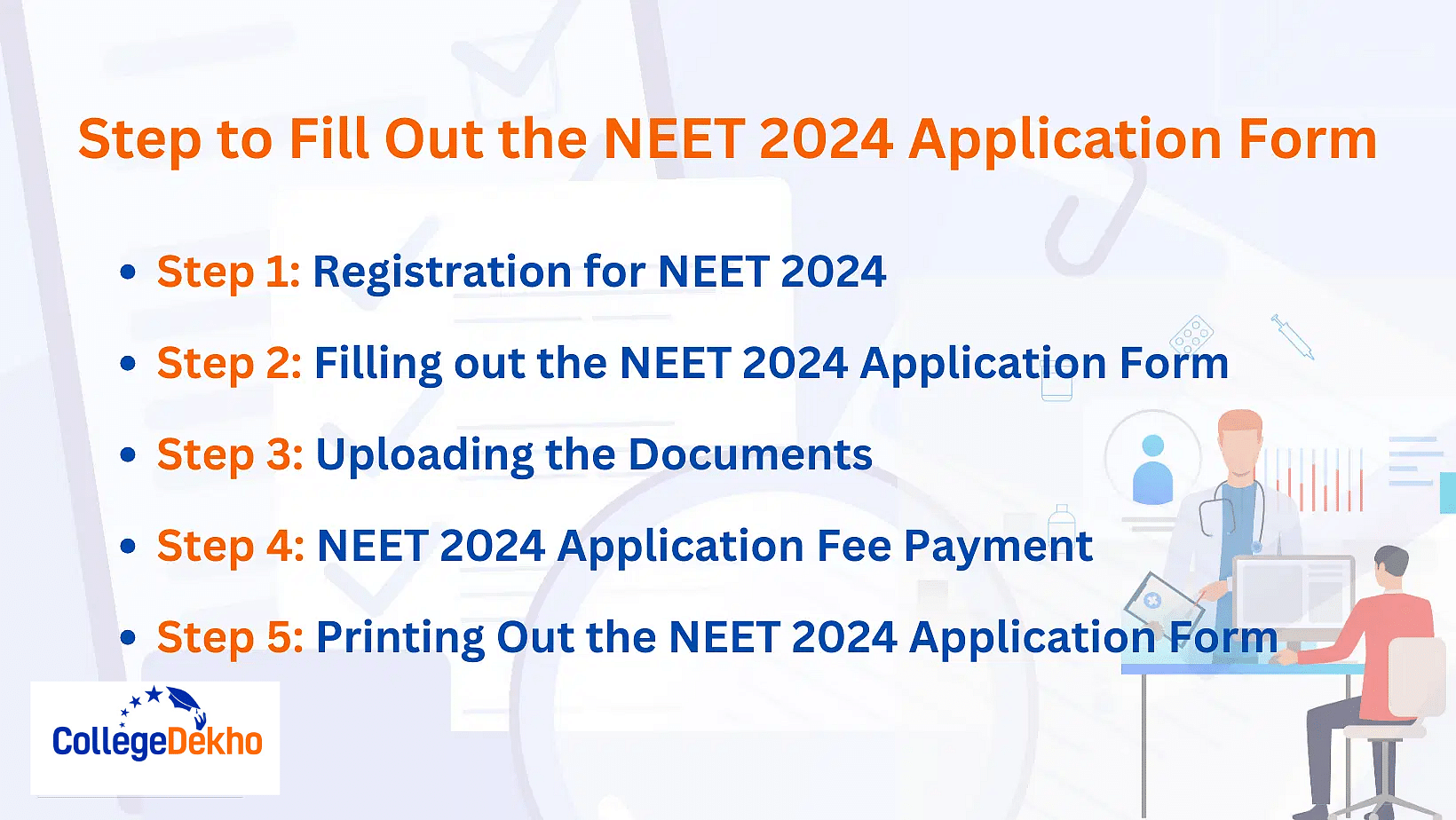 List of Documents Required for NEET 2024 Application Form Size, Format