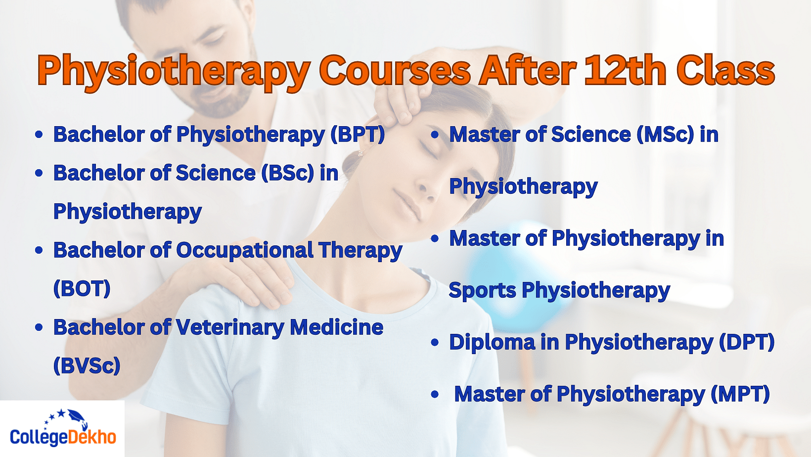 List Of Physiotherapy Courses: Fee, Eligibility, Admission, Career And ...