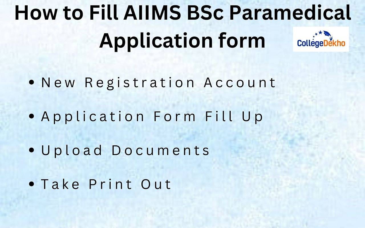 Steps to Fill AIIMS BSc Paramedical Application Form 2024