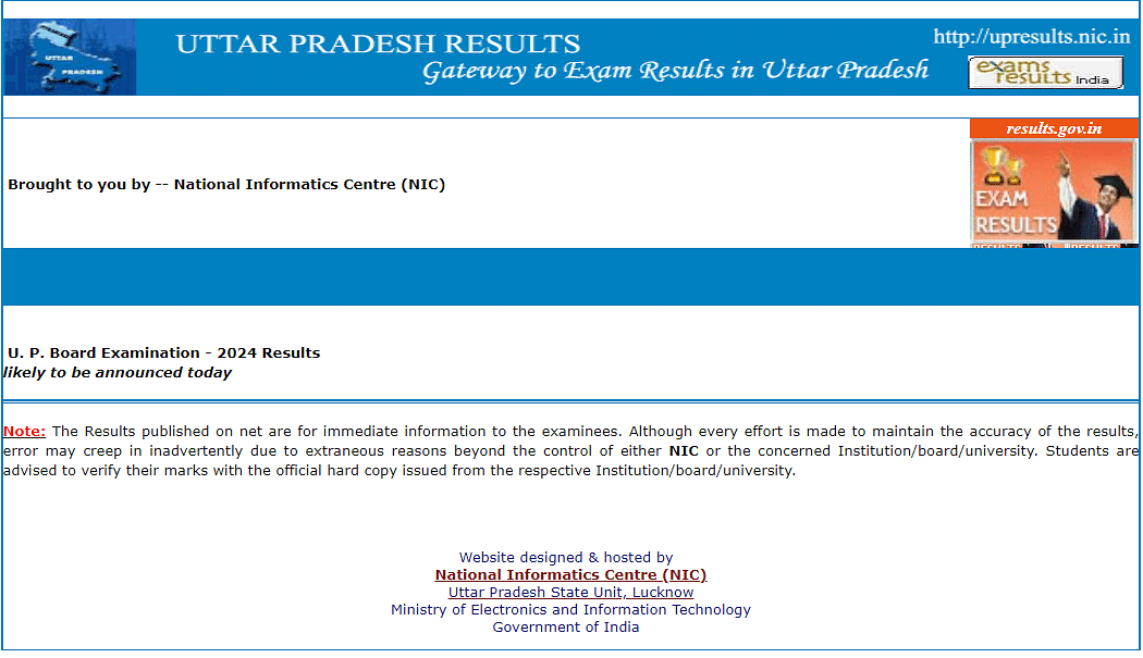 UP Board result 2024 class 10 link