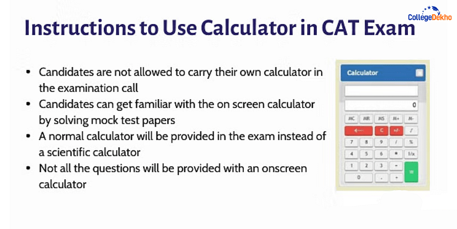 Tips and Instructions for Online Calculators in CAT 2020