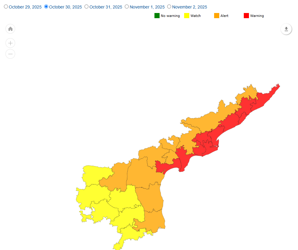 AP School Holiday 30 October 2025 Rain Chances