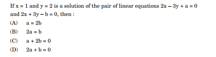 CBSE 10th Maths Practice MCQ 2