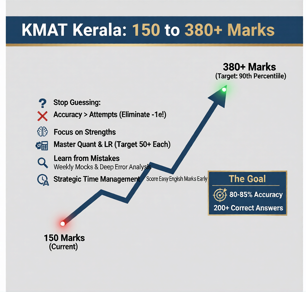 Predicted Percentile for 150-175 Marks in KMAT Kerala 2026