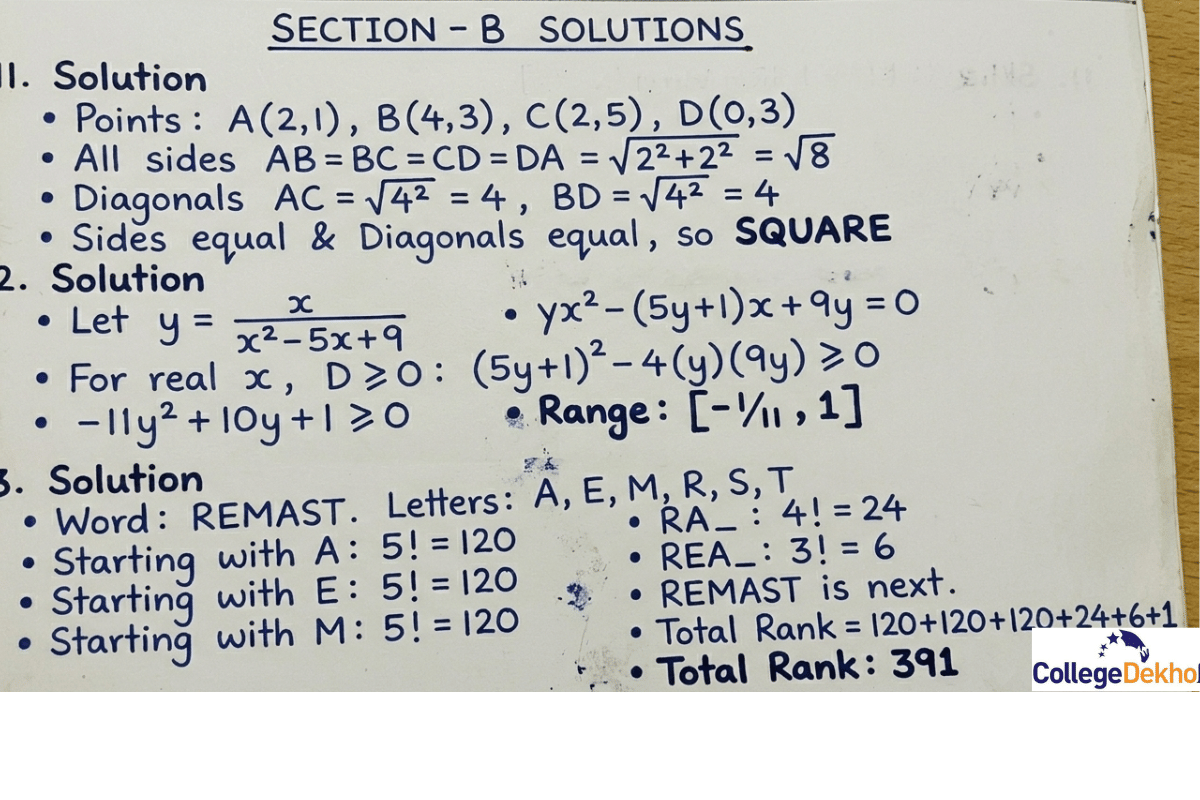 AP Inter Maths 2A Solutions 2026