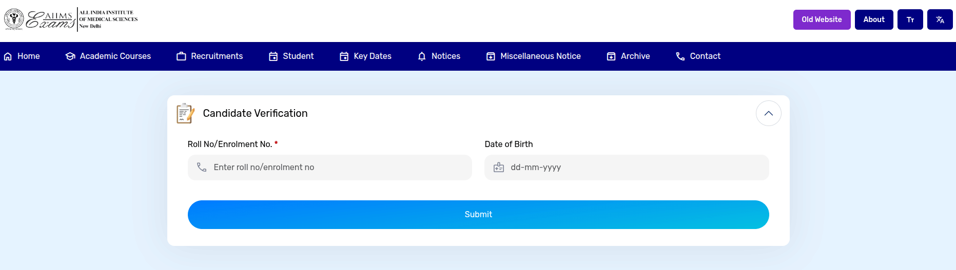 AIIMS BSc Nursing 2026 Registration Window